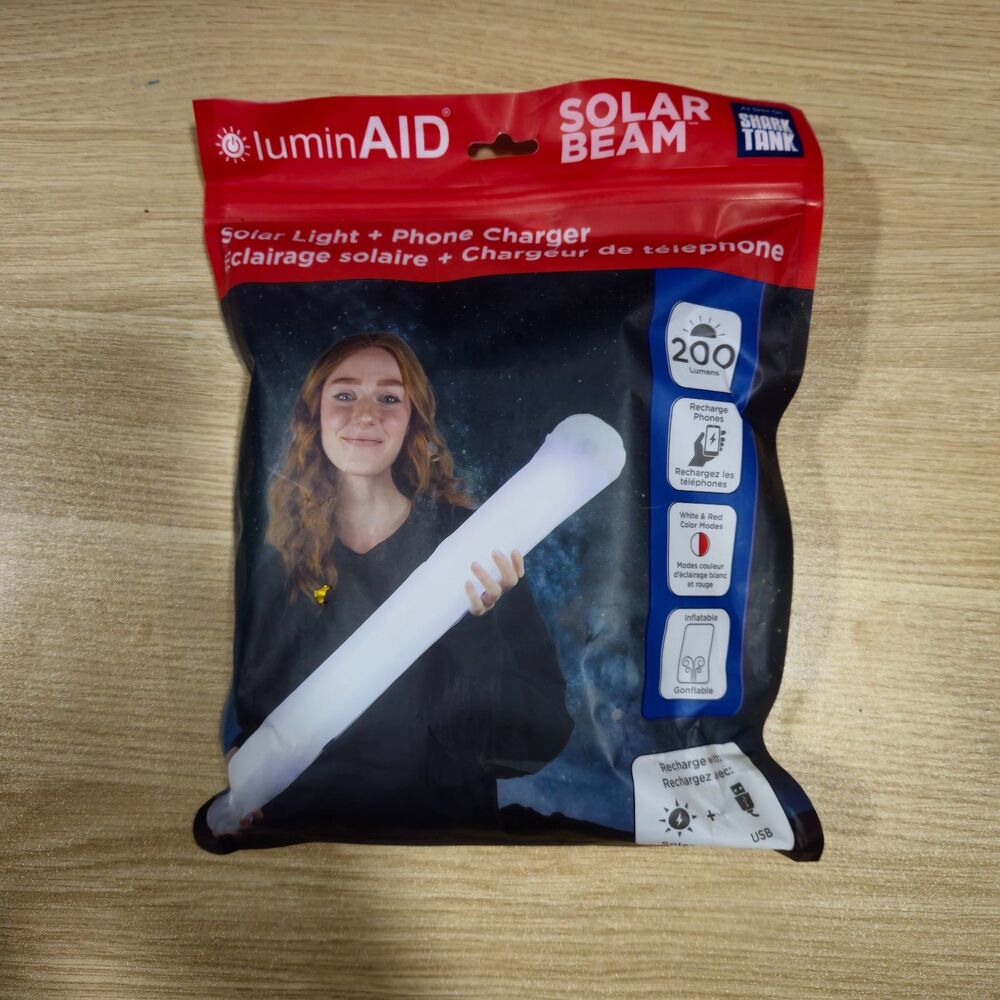 luminAID Solar Beam- solar light and phone charger